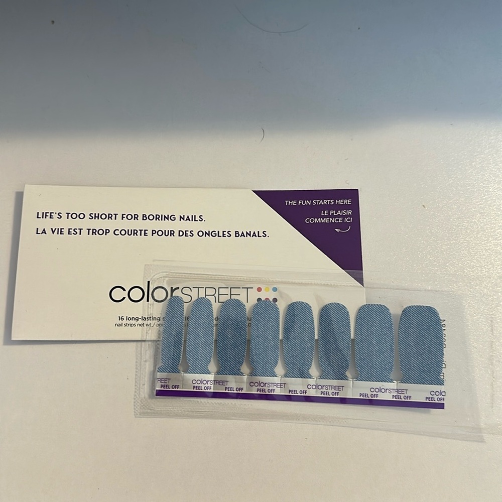 Color Street Color Play Subscription Nail Strips in Denim Diva